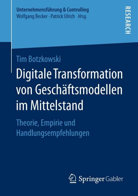 Cover image for book Digitale Transformation von Geschäftsmodellen im Mittelstand
