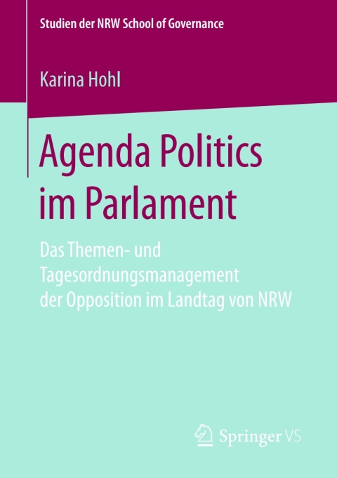 Cover image for book Agenda Politics im Parlament
