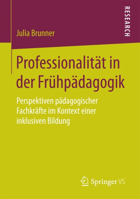 Cover image for book Professionalität in der Frühpädagogik