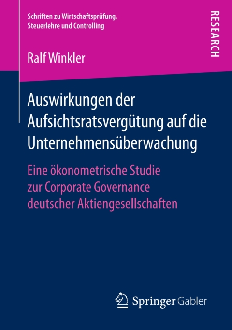 Cover image for book Auswirkungen der Aufsichtsratsvergütung auf die Unternehmensüberwachung