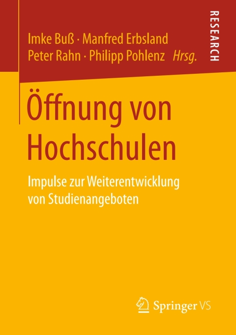 Cover image for book Öffnung von Hochschulen