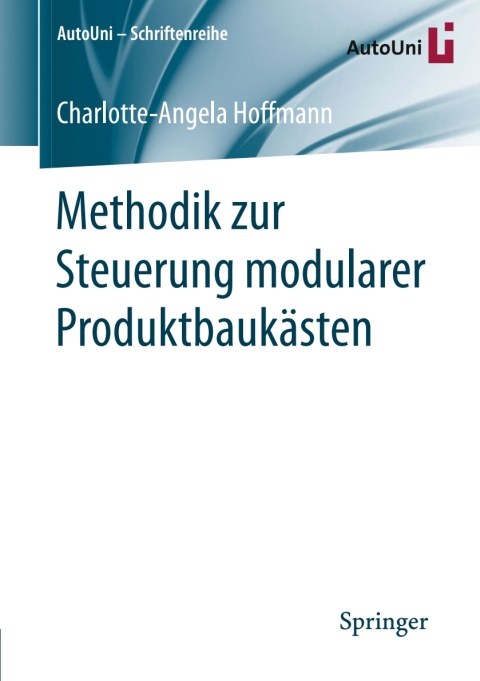 Cover image for book Methodik zur Steuerung modularer Produktbaukästen