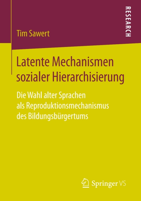 Cover image for book Latente Mechanismen sozialer Hierarchisierung