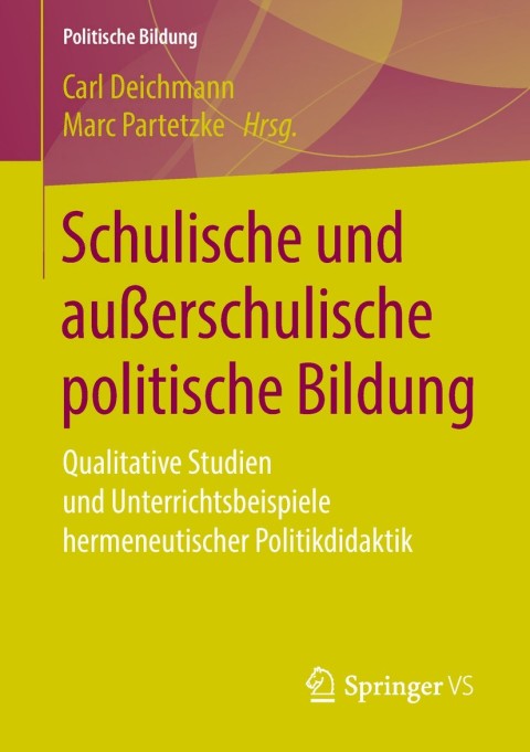 Cover image for book Schulische und außerschulische politische Bildung