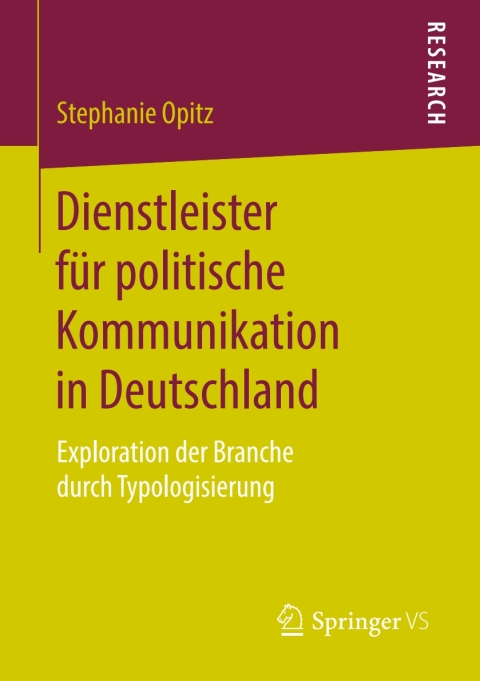 Cover image for book Dienstleister für politische Kommunikation in Deutschland
