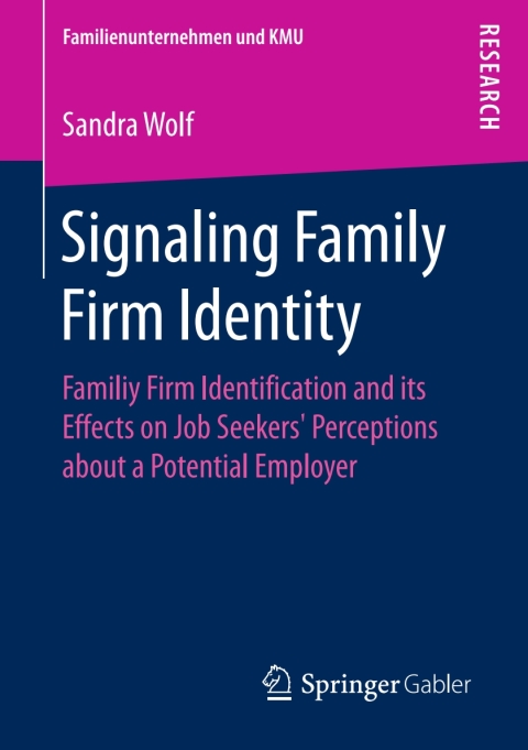 Cover image for book Signaling Family Firm Identity
