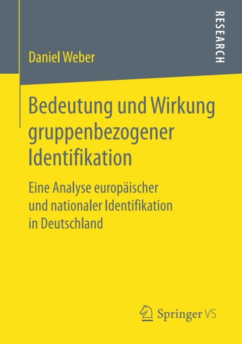 Cover image for book Bedeutung und Wirkung gruppenbezogener Identifikation