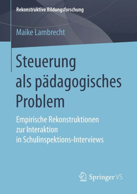 Cover image for book Steuerung als pädagogisches Problem