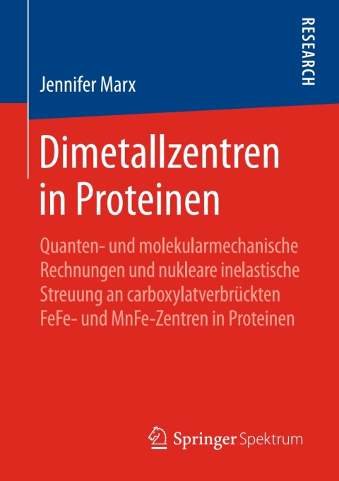 Cover image for book Dimetallzentren in Proteinen