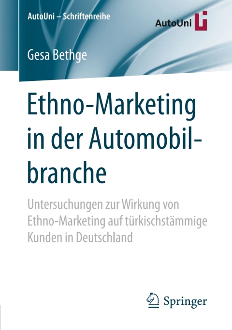 Cover image for book Ethno-Marketing in der Automobilbranche