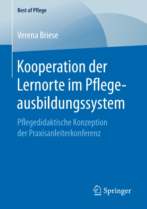 Cover image for book Kooperation der Lernorte im Pflegeausbildungssystem