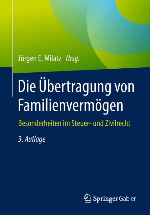 Cover image for book Die Übertragung von Familienvermögen