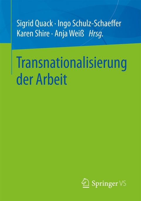 Cover image for book Transnationalisierung der Arbeit
