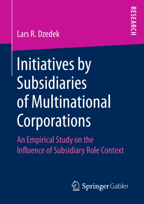 Cover image for book Initiatives by Subsidiaries of Multinational Corporations