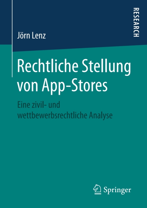 Cover image for book Rechtliche Stellung von App-Stores