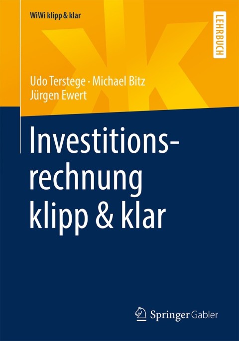 Cover image for book Investitionsrechnung klipp & klar
