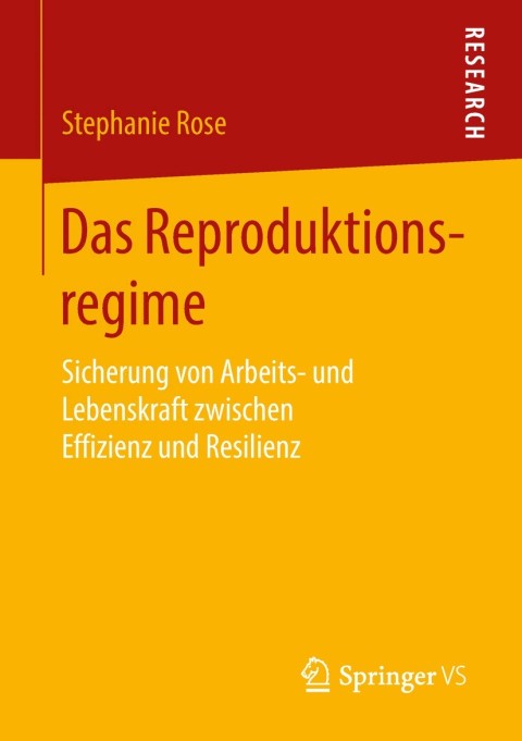 Cover image for book Das Reproduktionsregime