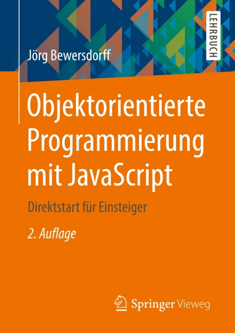 Cover image for book Objektorientierte Programmierung mit JavaScript