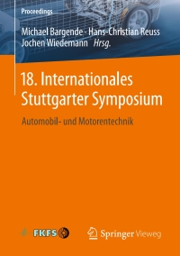 Cover image: 18. Internationales Stuttgarter Symposium 9783658211936