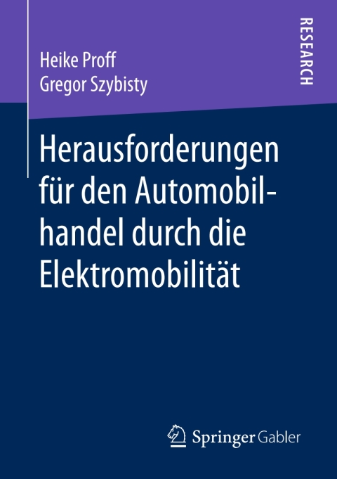 Cover image for book Herausforderungen für den Automobilhandel durch die Elektromobilität