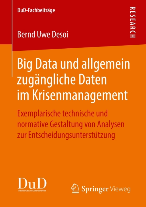 Cover image for book Big Data und allgemein zugängliche Daten im Krisenmanagement