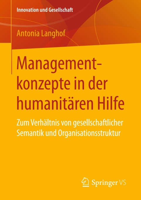 Cover image for book Managementkonzepte in der humanitären Hilfe