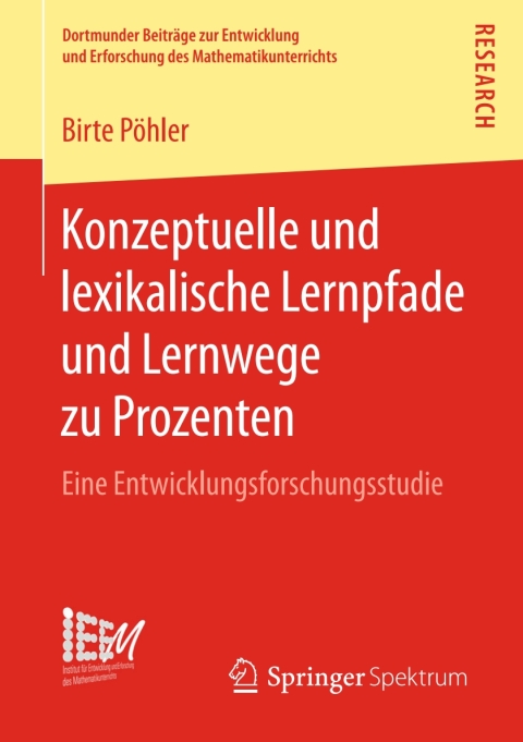 Cover image for book Konzeptuelle und lexikalische Lernpfade und Lernwege zu Prozenten