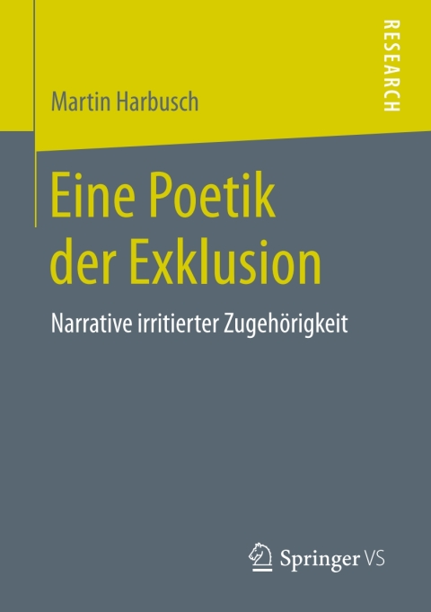 Cover image for book Eine Poetik der Exklusion