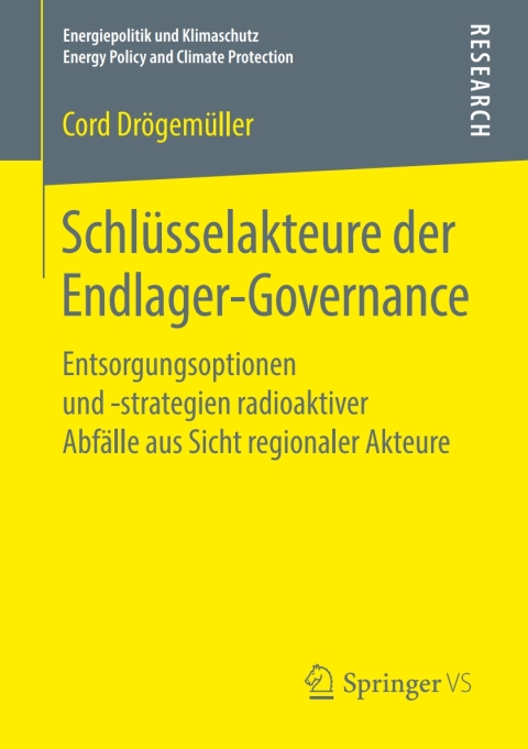 Cover image for book Schlüsselakteure der Endlager-Governance