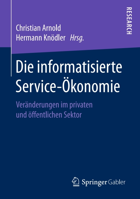 Cover image for book Die informatisierte Service-Ökonomie