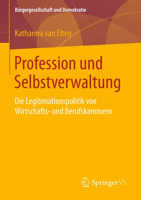 Cover image for book Profession und Selbstverwaltung
