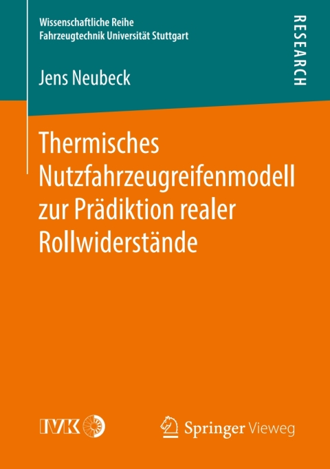Cover image for book Thermisches Nutzfahrzeugreifenmodell zur Prädiktion realer Rollwiderstände