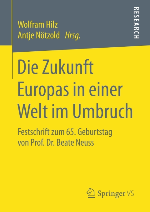 Cover image for book Die Zukunft Europas in einer Welt im Umbruch