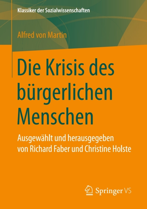 Cover image for book Die Krisis des bürgerlichen Menschen