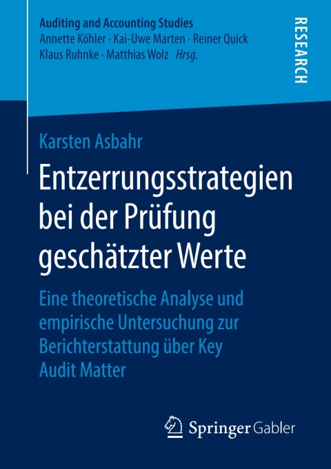 Cover image for book Entzerrungsstrategien bei der Prüfung geschätzter Werte