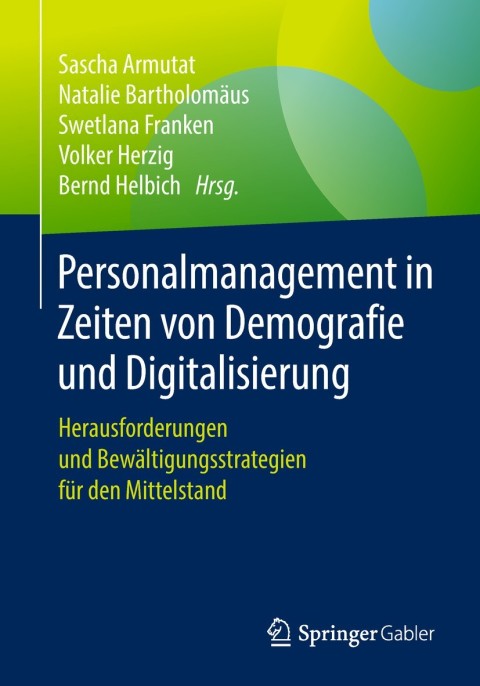 Cover image for book Personalmanagement in Zeiten von Demografie und Digitalisierung