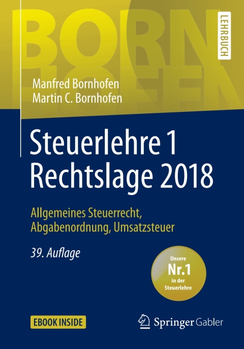 Cover image for book Steuerlehre 1 Rechtslage 2018