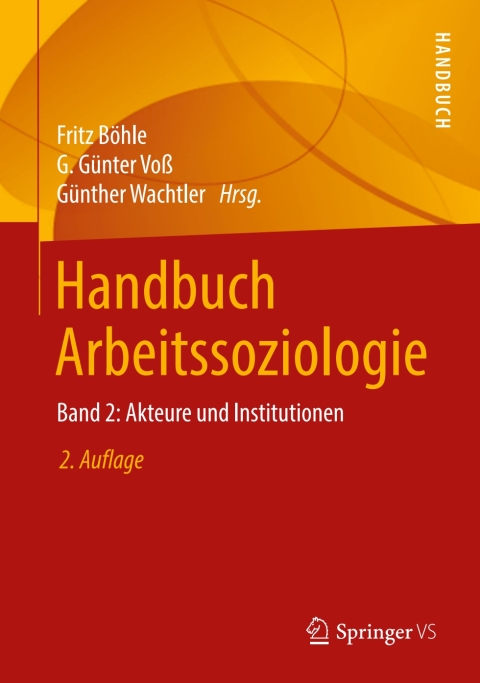Cover image for book Handbuch Arbeitssoziologie