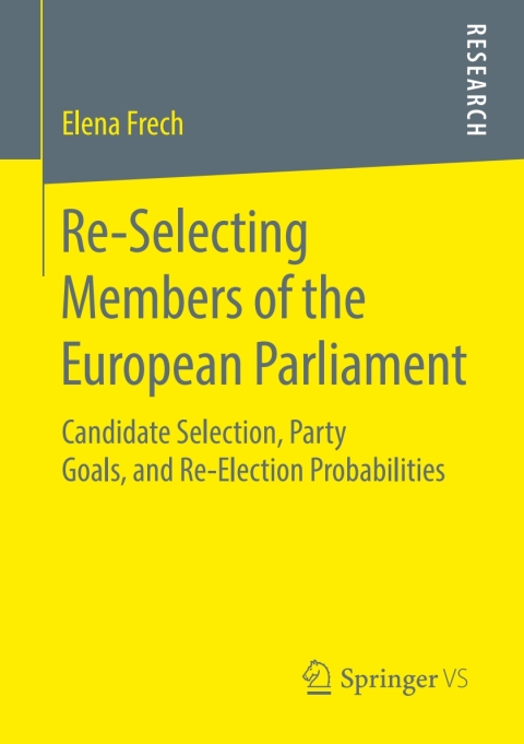 Cover image for book Re-Selecting Members of the European Parliament