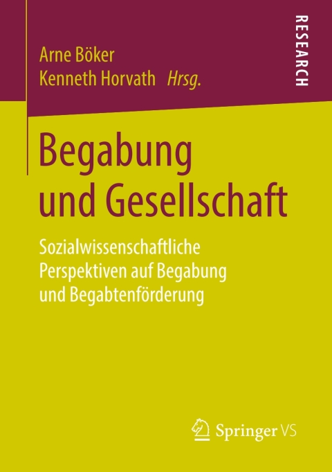 Cover image for book Begabung und Gesellschaft