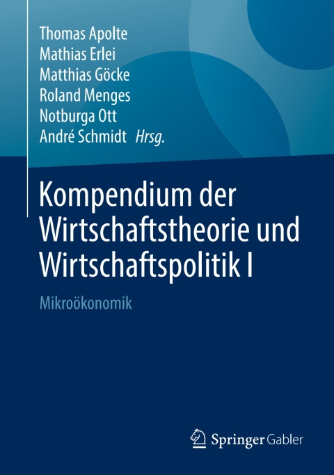Cover image for book Kompendium der Wirtschaftstheorie und Wirtschaftspolitik I