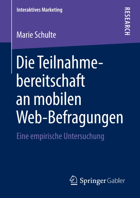 Cover image for book Die Teilnahmebereitschaft an mobilen Web-Befragungen