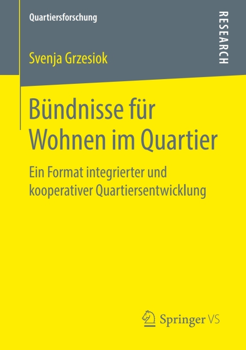 Cover image for book Bündnisse für Wohnen im Quartier