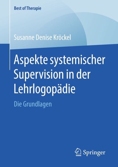 Cover image for book Aspekte systemischer Supervision in der Lehrlogopädie