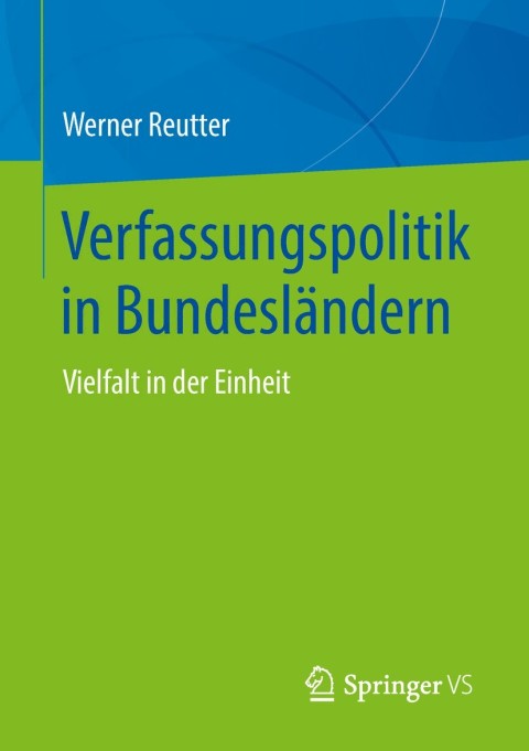 Cover image for book Verfassungspolitik in Bundesländern