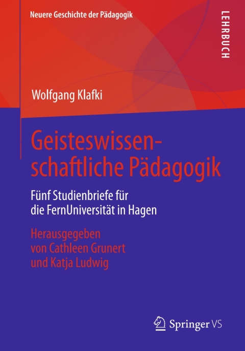 Cover image for book Geisteswissenschaftliche Pädagogik