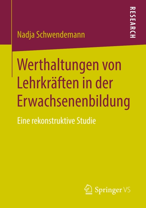 Cover image for book Werthaltungen von Lehrkräften in der Erwachsenenbildung