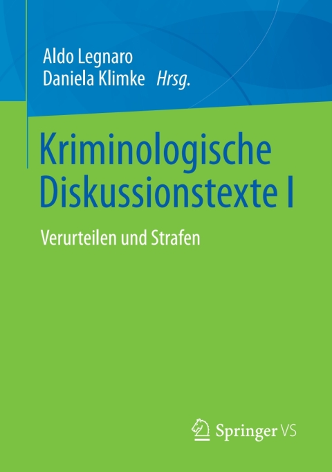 Cover image for book Kriminologische Diskussionstexte I
