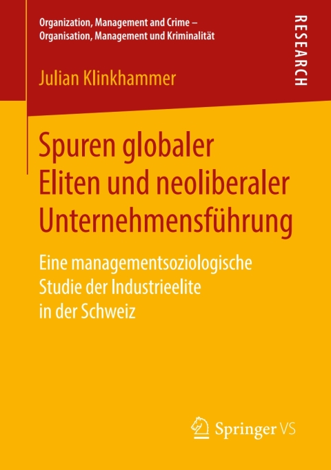 Cover image for book Spuren globaler Eliten und neoliberaler Unternehmensführung