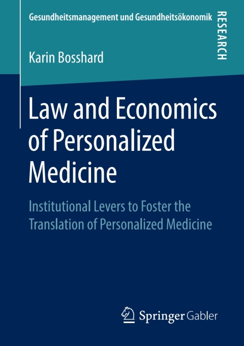 Cover image for book Law and Economics of Personalized Medicine
